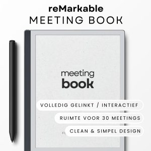reMarkable Meeting book / vergadernotities