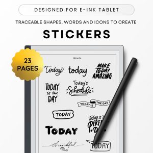 Vormen voor reMarkable stickers