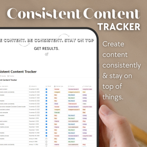 Notion consistent content tracker – Notion template