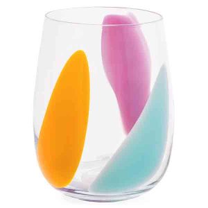 Fidrio Vaas Orange Pink Aqua L