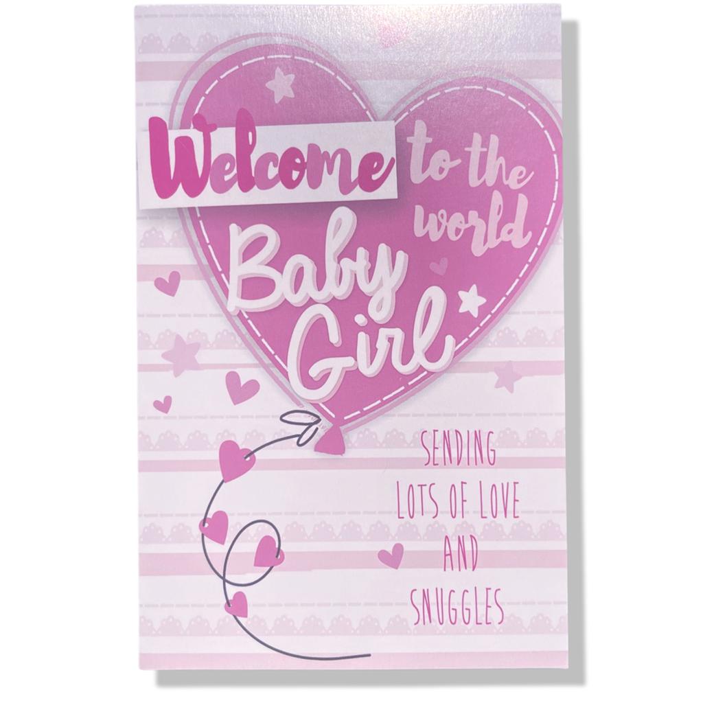 Welcome to the World Baby Girl | Geboorte wenskaart | 11x17cm | Dochter - Afbeelding 2