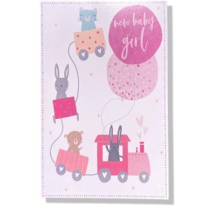 New baby girl | Geboorte wenskaart | 11x17cm | Dochter