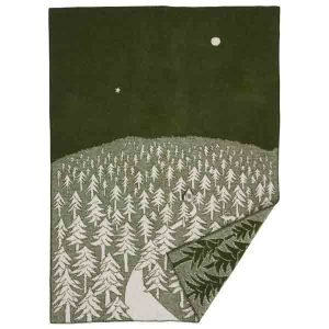 Klippan Woondeken Huisje In Het Bos 100% Lamswol 130 x 180 cm