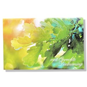 Met Oprechte Deelneming | Condoleance wenskaart | 11x17cm