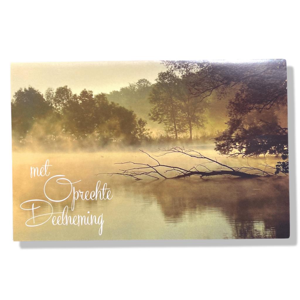 Met Oprechte Deelneming | Condoleance wenskaart | 11x17cm