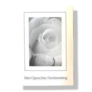 Met Oprechte Deelneming | Condoleance wenskaart | 11x17cm