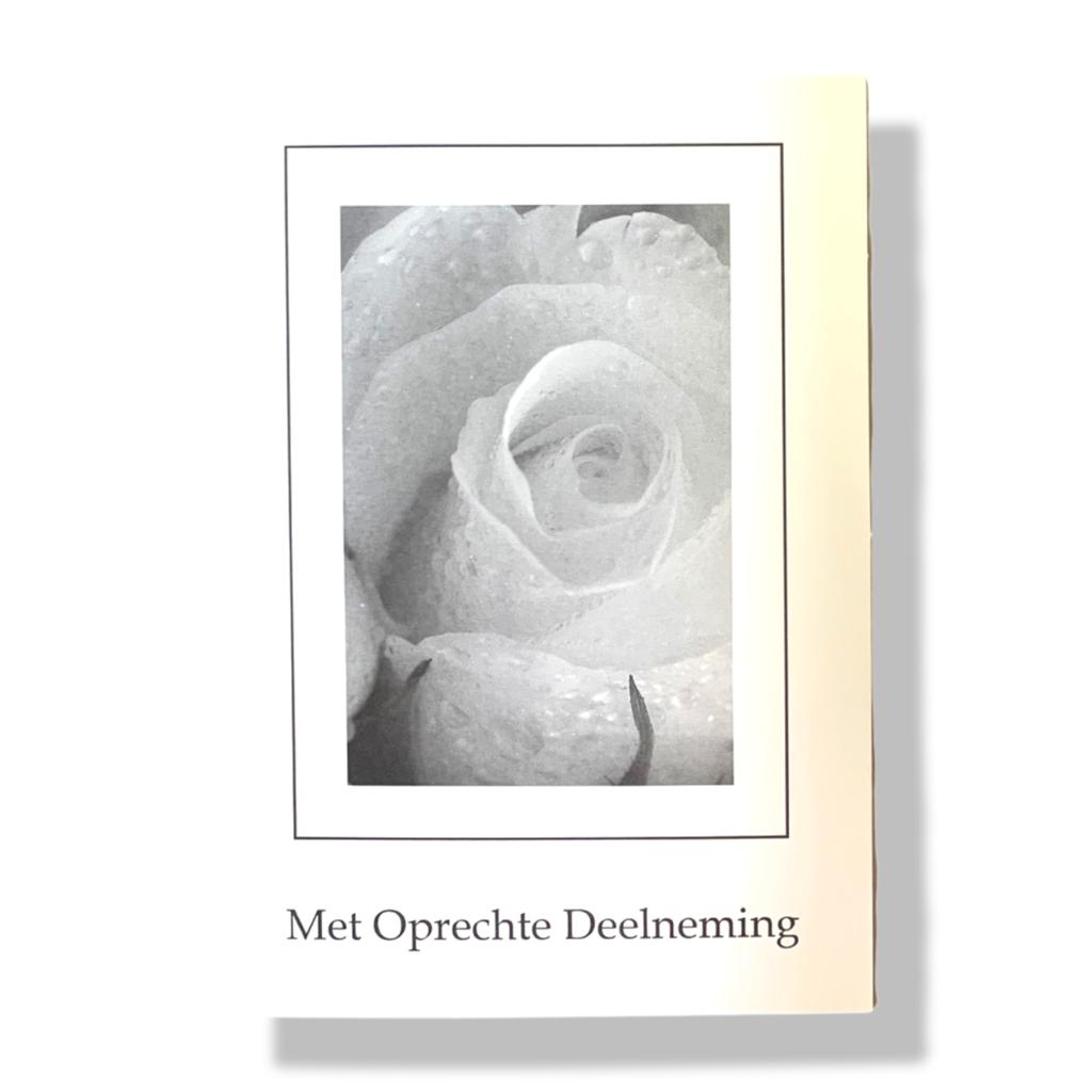 Met Oprechte Deelneming | Condoleance wenskaart | 11x17cm - Afbeelding 2