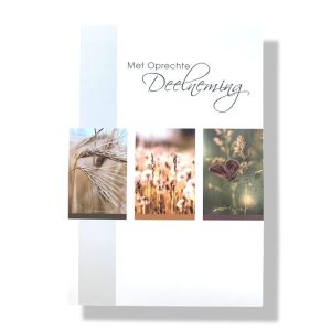 Met Oprechte Deelneming | Condoleance wenskaart | 11×17