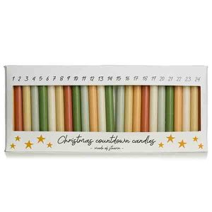 Rustik Lys Dunne Adventskaarsjes ( 24 stuks )