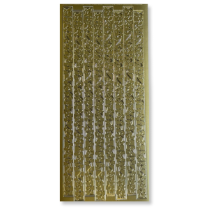 Peel-off stickervel Goud Randjes – 10x23cm – Peel-Off Stickers