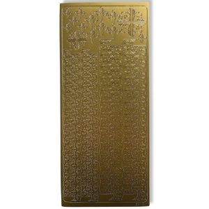 Peel-off Stickervel Goud Randjes – 10x23cm – Peel-Off Stickers