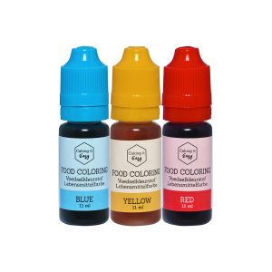 Voedingskleurstoffen set 3 stuks (basiskleuren) – Caking it Easy®