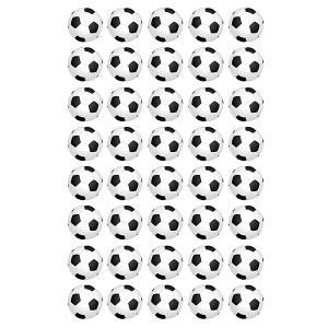 Eetbare voetballetjes circa 3 cm (40 stuks)